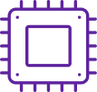 Purple pet chip icon