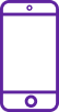 Purple cellphone icon